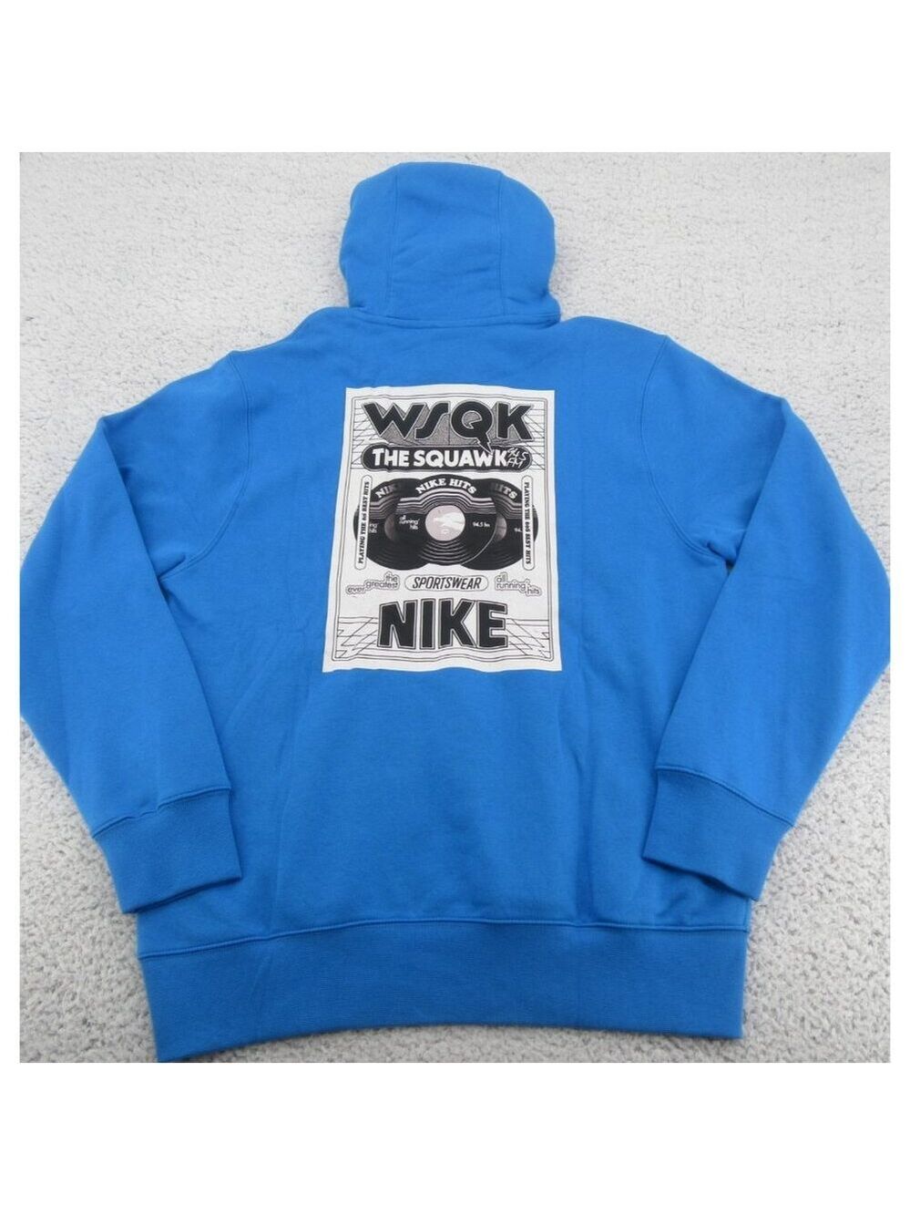 Nike x Stranger Things Blue Pullover Hoodie Men's Size Medium NEW - Picture 7 of 14